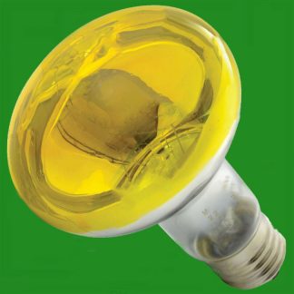 8x 60W R63 Yellow Reflector Dimmable Disco Spot Light Bulbs ES E27 Screw Lamps