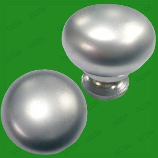12x 34mm Round Matt Chrome Effect Door Knob Handle Cupboard Cabinet Drawer