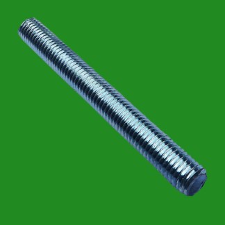 100x M12 100mm x 12mm BZP Bright Zinc Plated Allthread Solid Threaded Rod Tube