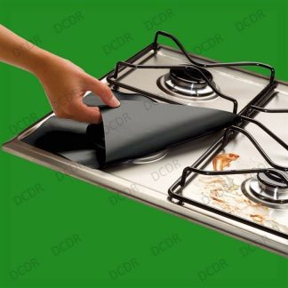 4x Gas Hob Covers Liners Easy Clean Reusable Non Stick Silicone Dishwasher Safe