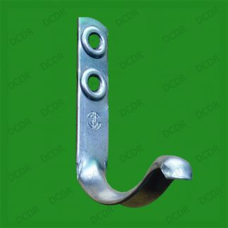 12x Hat, Coat, Clothes & Robe Single Hook, Matt Chrome Effect, Strong, Robust