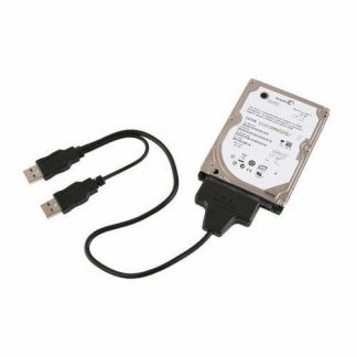 2.5" 7+22 Sata Hard Disk To USB 2.0 Adaptor Cable With Host Power Connection