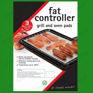 3x Fat Controller, 35x20cm Grill & Oven Pads, Healthy Cooking, Grease Absorbant