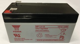 Yuasa 12V 1.2Ah Sealed Rechargeable Lead Acid Battery, Burglar Alarm Back Up