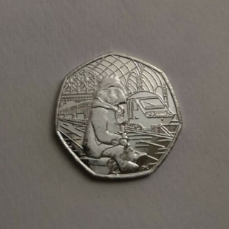 2018 UK 50p Coin Paddington Bear At The Station Rare 50 Pence Piece