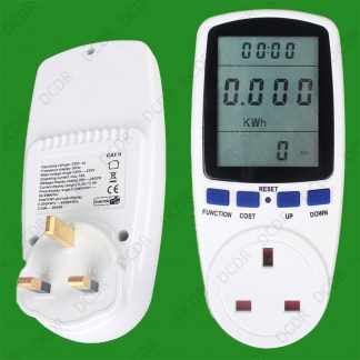2x Electric Power Consumption Meter, Measures Energy Use & Cost of Appliances