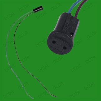 4x G4 Base Black Lamp Holder Socket Cable, Halogen, LED Bulb Down Light Fitting