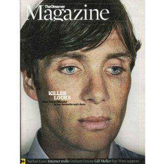 Observer Magazine: Cillian Murphy, Nathan Lane, Graham Greene, 12.3.17