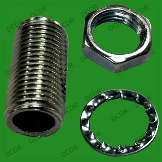 5x M10 40mm x 10mm Allthread With Washer & Nut to Secure Electrical Lamp Holders
