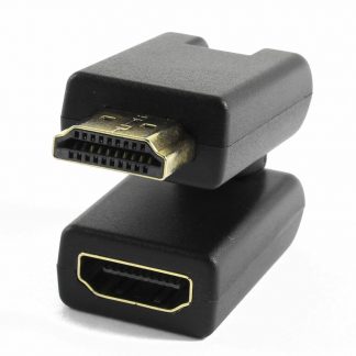 HDMI (Type A) Male To Female Double Jointed 360° Rotate Adaptor HDTV Connector