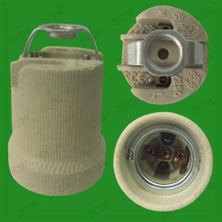 3x Edison Screw E27 ES Ceramic Socket Light Bulb M10 Bracket Lamp Holder