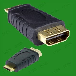HDMI Female to Mini HDMI Male, Type A to C, Gold Plated HD TV Adaptor Connector