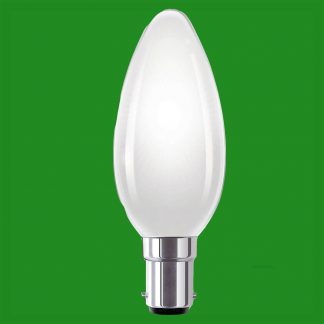 4x 25W Candle Opal Dimmable SBC B15 B15d Bayonet Cap Standard Light Bulb Lamp