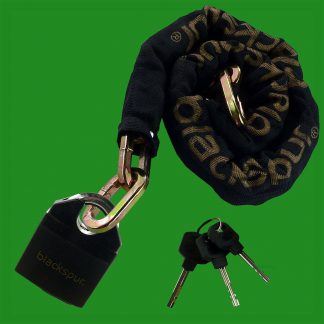 1.8m x 10mm Covered Hardened Square Steel Chain 70mm Anti Theft Security Padlock