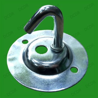 25x Galvanised Steel Ceiling Circular Conduit Hook Plate Industrial Light Lamp