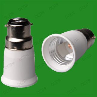 20x Bayonet BC B22 To ES E27 Light Bulb Adaptor Lamp Fitting Converter Holder