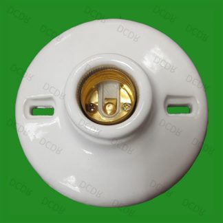 10x Glazed Ceramic Edison Screw ES E27 Porcelain Light Bulb Lamp Holder Socket