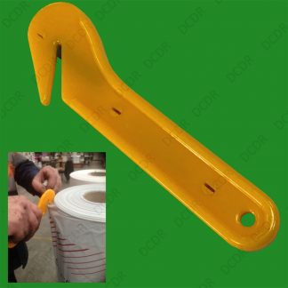 6x Disposable Robust Safety Box Cutter Tape Shrink Wrap Film Strap Slicer Yellow