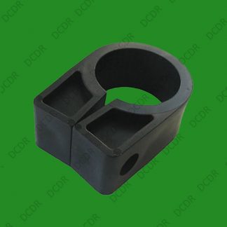 10x Black Heavy Duty Plastic Cable Cleats Clips, Number Size 13 30mm