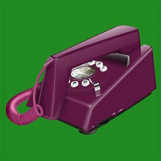 Trim Phone, Retro Vintage Style Purple Corded Telephone Trimphone Wall Mountable