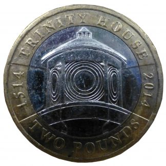 2014 UK £2 Trinity House Seafaring 500 Years Anniversary (1514) Two Pound Coin