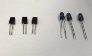 3x 1.7V 950nm Infra-Red Emitting Emitter Diode & Infra-Red Sensor Receiver