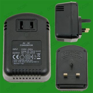 Step-Down Voltage Converter 230V - 110V, Travel Adaptor 45W Max, Power Converter