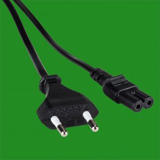 5m European Mains Plug to IEC Figure 8 C7 Power Cable Laptop, PS4, XBOX Lead