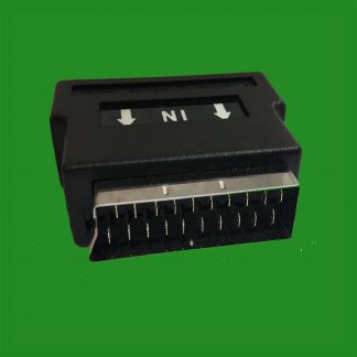 RCA Composite Phono/S-Video to SCART Converter Adaptor Adapter SVHS AV TV Audio