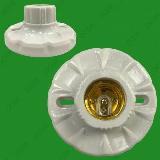 3x Edison E27 Screw Sockets ES Light Bulb Holders Lamp Surface Fixing 115mm Base