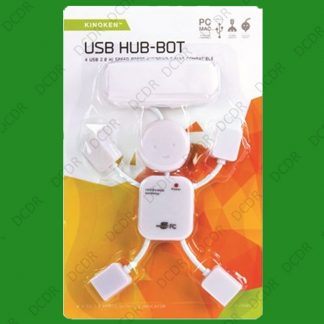 White 5V 4 IN 1 Multi USB 2.0 4 Port High Speed Hub, Windows & Mac, Plug & Play