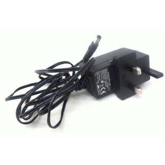 Black UK 3 Pin 12V 1A DC Adapter Strip Light, CCTV Camera Power Supply