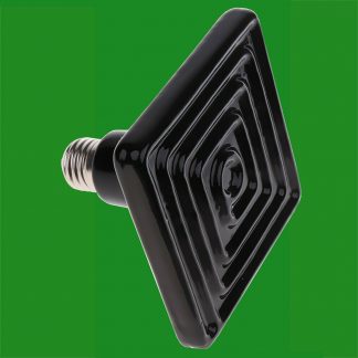 10x 100W Ceramic Infrared Square Reptile Heat Emitter Lamp Light Bulb ES E27