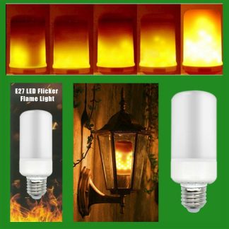 5W E27 LED Burning Flicker Flame Light Effect Light Bulb Gravity Sensor ES Lamp