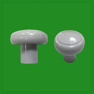 8x 32mm White Plastic Cabinet, Cupboard, Drawer Furniture Door Handle Knobs