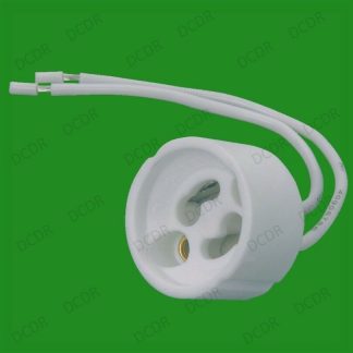 4x GU10 Ceramic Sockets, Halogen, LED Bulb, Lamp Holder Down Light Fitting Base