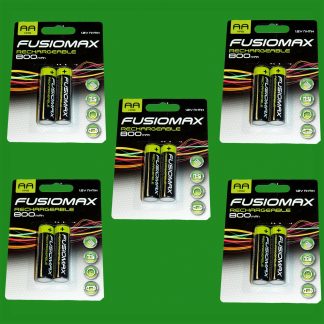 10x AA Rechargeable NiMH Batteries, HR6, 1.2V, 800mAh, Ni-Mh, Pre-Charged