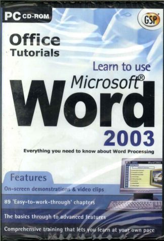 Learn to use Microsoft MS Word 2003, Office Tutorial, Basics To Advanced NEW