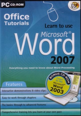 Learn to use Microsoft MS Word 2007 & 2003 Office Tutorial, Basics To Advanced
