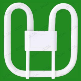 1x 38W GR10Q, 4 pin, Energy Saving 3500K Warm White 2D Light Bulb Double D Lamp