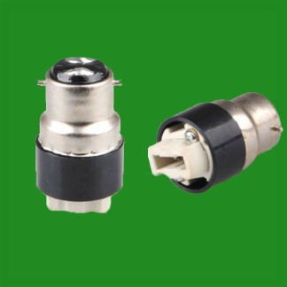 2x Bayonet BC, B22 To G9 Halogen or LED Light Bulb Adaptor Lamp Socket Converter