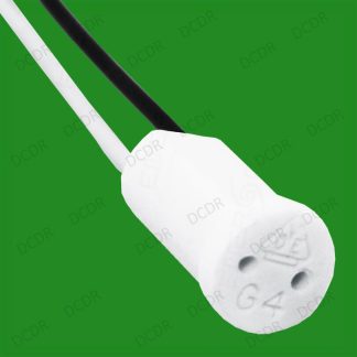 4x G4 Base Ceramic Lamp Holder Socket Cable, Halogen LED Bulb Down Light Fitting
