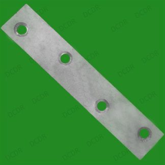 6x 100mm (4") Flat Steel Brackets Straight Mending Plates, Repair Fixing Joining