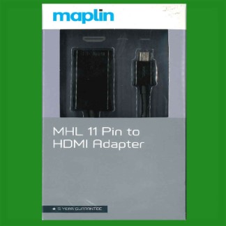 MHL 11 Pin MicroUSB to HDMI Adapter Ex-Maplin