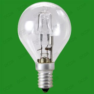 8x 28W =37W Halogen Dimmable Clear Round Golf Energy Saving Light Bulbs SES E14