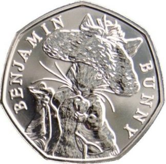 2017 UK 50p Beatrix Potter Benjamin Bunny 50 Pence Coin