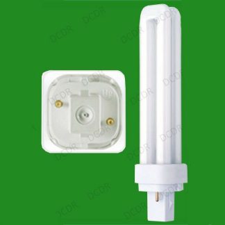 10x 13W G24d-1 2 pin Low Energy CFL BLD Double Turn Light Bulb Cool White Lamp