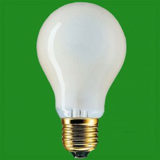 2x 60W(=85W) Pearl Halogen GLS Energy Saving Light Bulb ES E27 Edison Screw Lamp