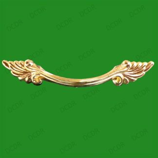 8x 103mm Brass Effect Georgian Pull Handles, Cabinet, Cupboard, Drawer