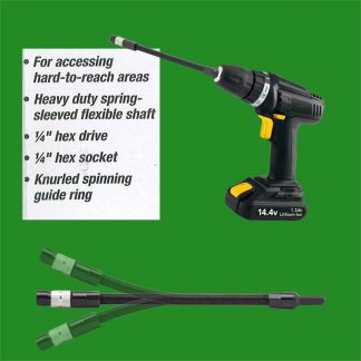 190mm Flexi Screwdriver Magnetic Bit Holder, 1/4 Inch Socket & Drive, Mechanics